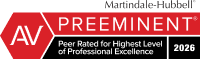 Martindale-Hubbell AV Preeminent — Peer Rated for Highest Level of Professional Excellence 2026
