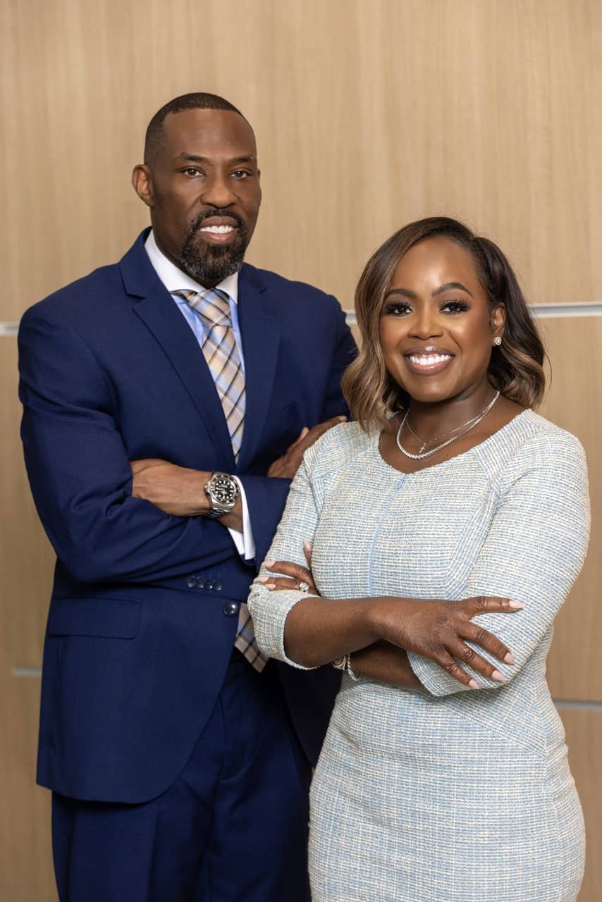 Co-founding partners Njeri London and Reggie London at L and L Law Group, PLLC, Frisco Texas